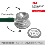 6155, Standard-Finish Chestpiece, Hunter Green Tube, Stainless Stem
