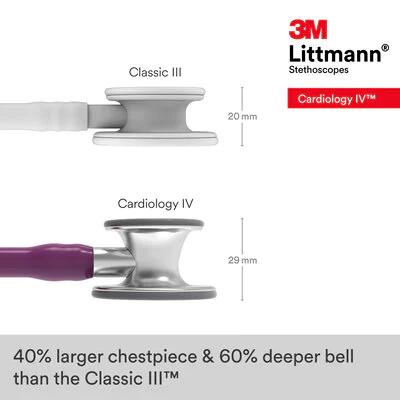 6156, Standard-Finish Chestpiece, Plum Tube, Stainless Stem-6