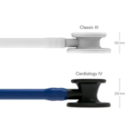 6168, Black-Finish Chestpiece, Navy Blue Tube, Black Stem