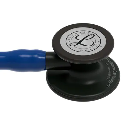 6168, Black-Finish Chestpiece, Navy Blue Tube, Black Stem-3